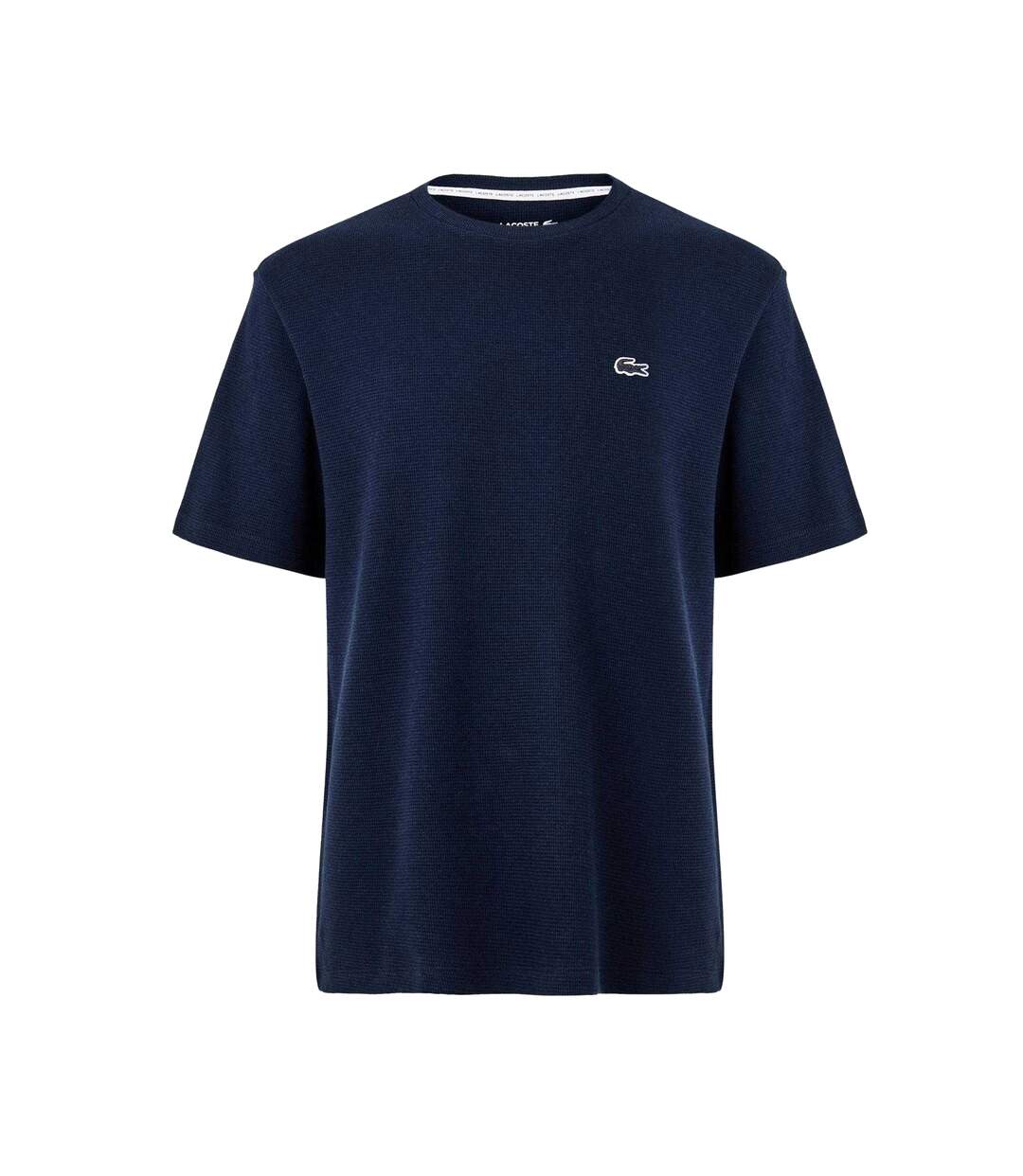 T-shirt Motif/style Quadrillage Homme Bleu Marine Lacoste-1