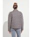 Veste boutonnée matelassée imprimée-2