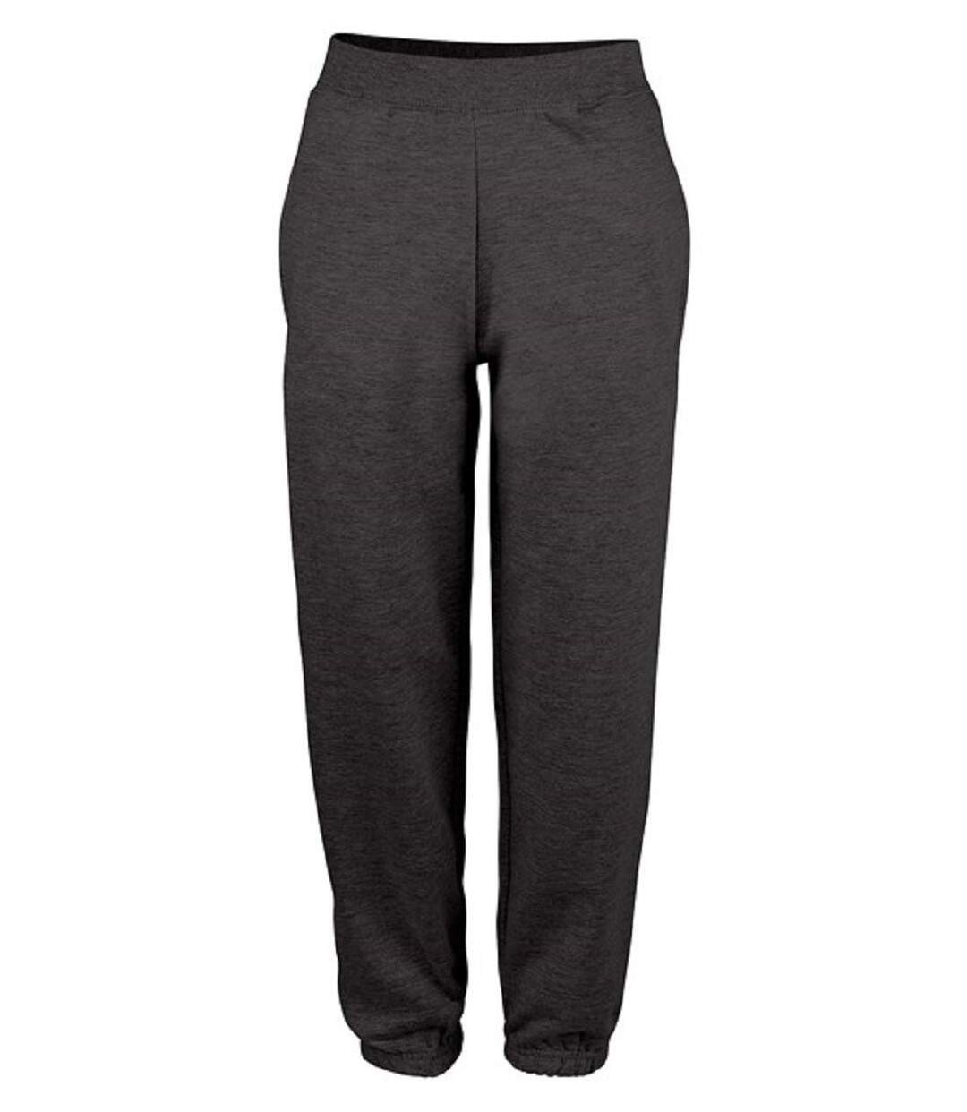 Pantalon de jogging resserré College - Homme - JH072 - gris charcoal-1