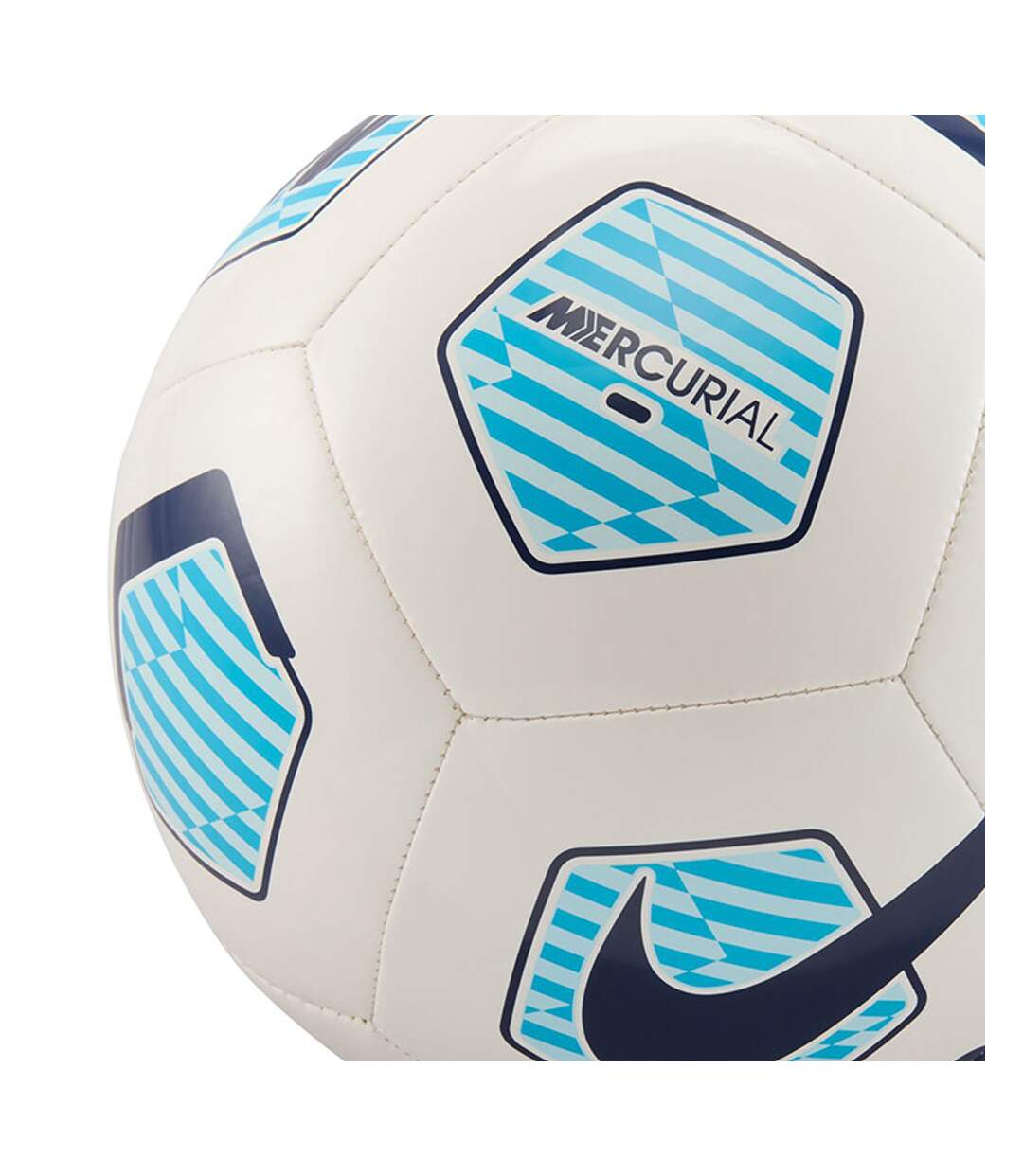 Ballon De Foot Motif/style Logo Mercurial Fade Taille Unique Blanc Bleu Nike-3