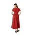 Robe chemisier mi-longue femme rouille Dorothy Perkins