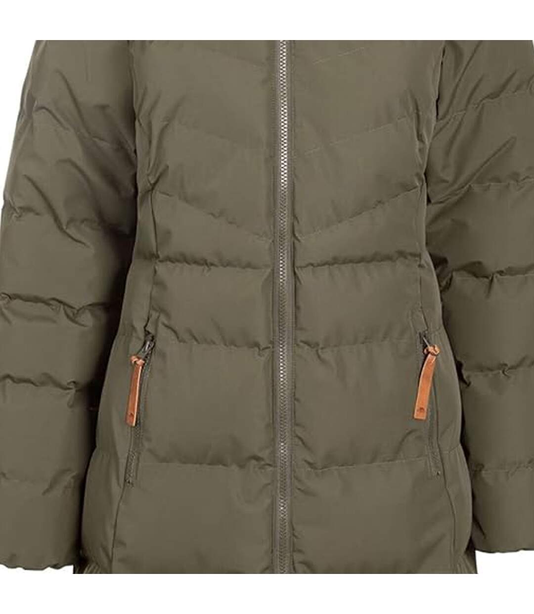 Womens/ladies Audrey Padded Jacket Dark Vine Green Trespass-4