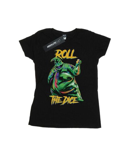 Disney T-shirt en coton Womens/Ladies Nightmare Before Christmas Oogie Boogie Dice (Noir) - UTBI35526