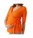 T-Shirt orange de grossesse femme mamalicious 20018309-1