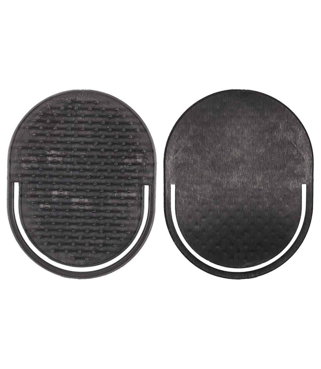 Lot de 2 Brosses à Cheveux Homme 10cm Noir-1