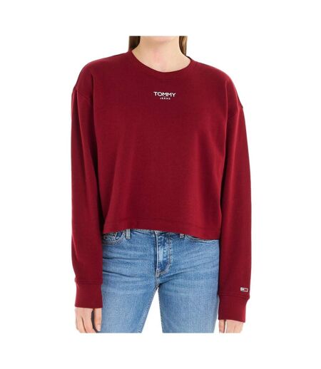 Sweat Bordeaux Femme Tommy Hilfiger Ess - L