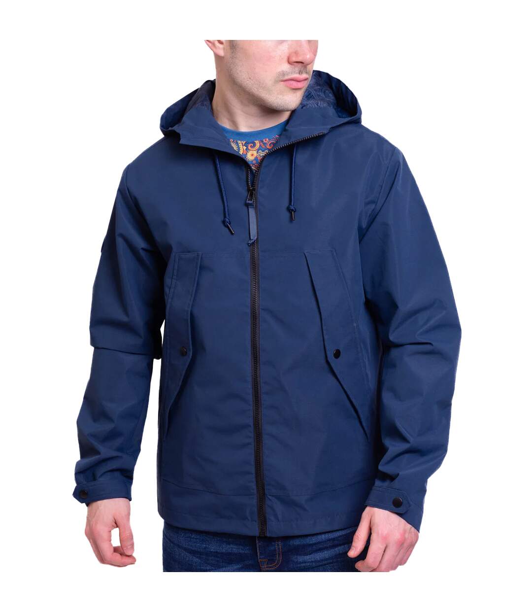 Veste riley homme bleu marine Lambretta-3