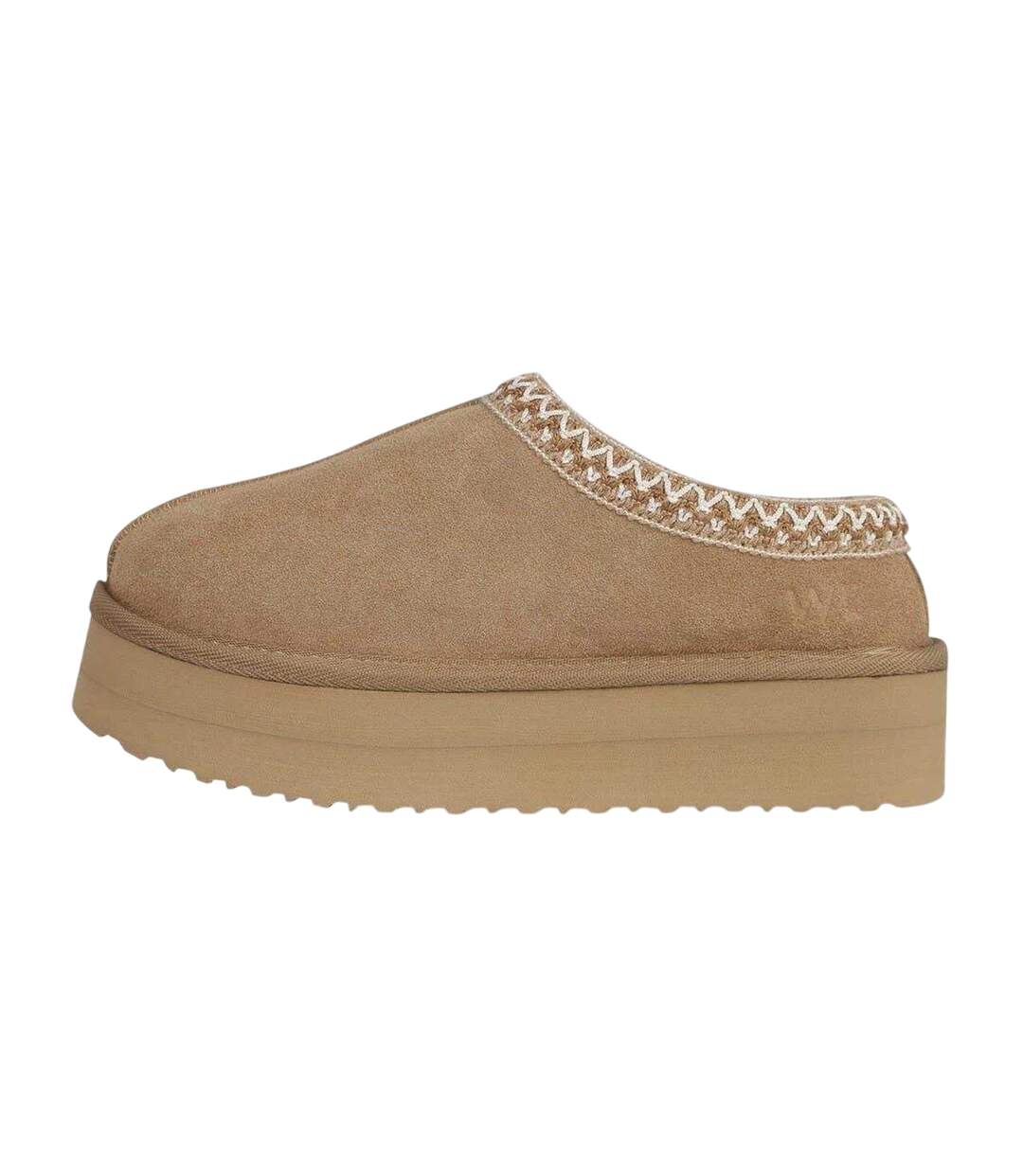 Womens/ladies Suede Platform Slippers Sand Jack Wills-3
