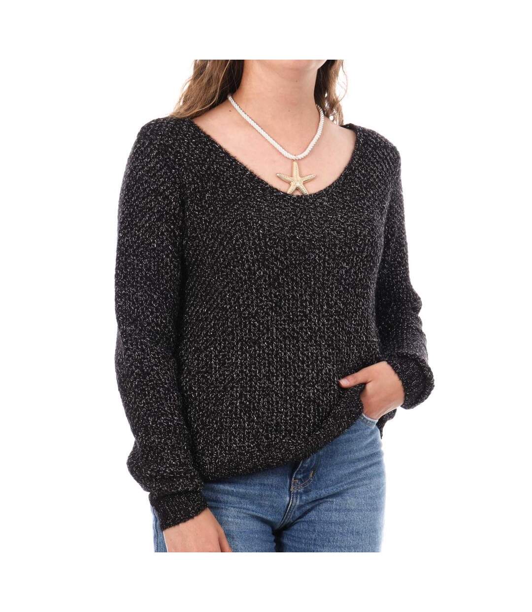 Pull noir femme teddy smith ebly - s-1