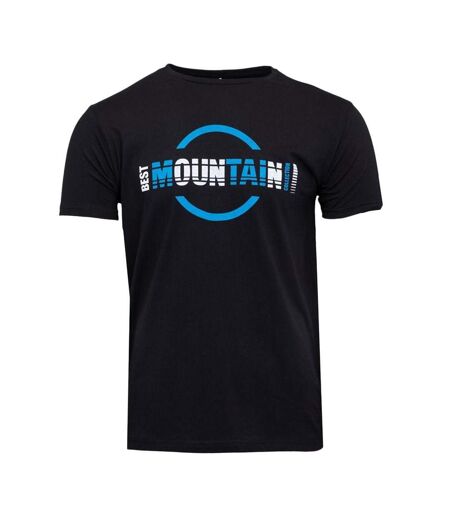 T-shirt noir homme best mountain photoprint - s