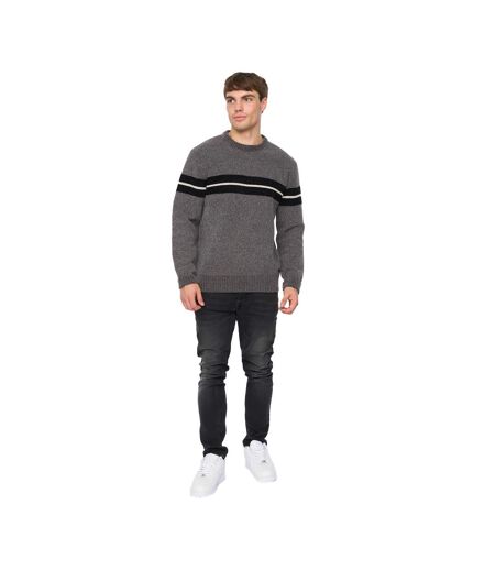 Pull Roundall Homme Gris Chiné Crosshatch