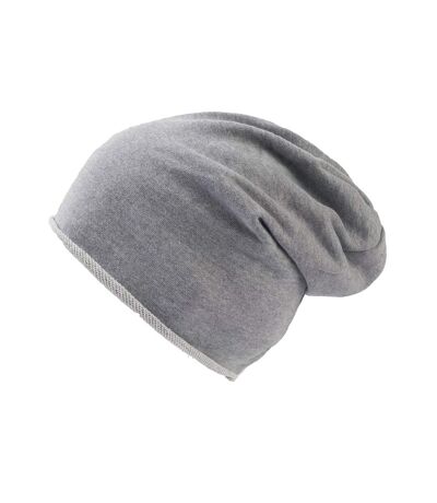 Atlantis Brooklin Raw Edge Jersey Beanie (Grey) - UTAB169