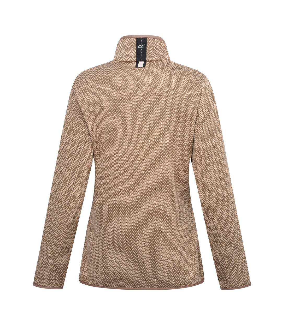 Veste Polaire Elzie Femme Marron Foncé Taupe Clair Regatta-3