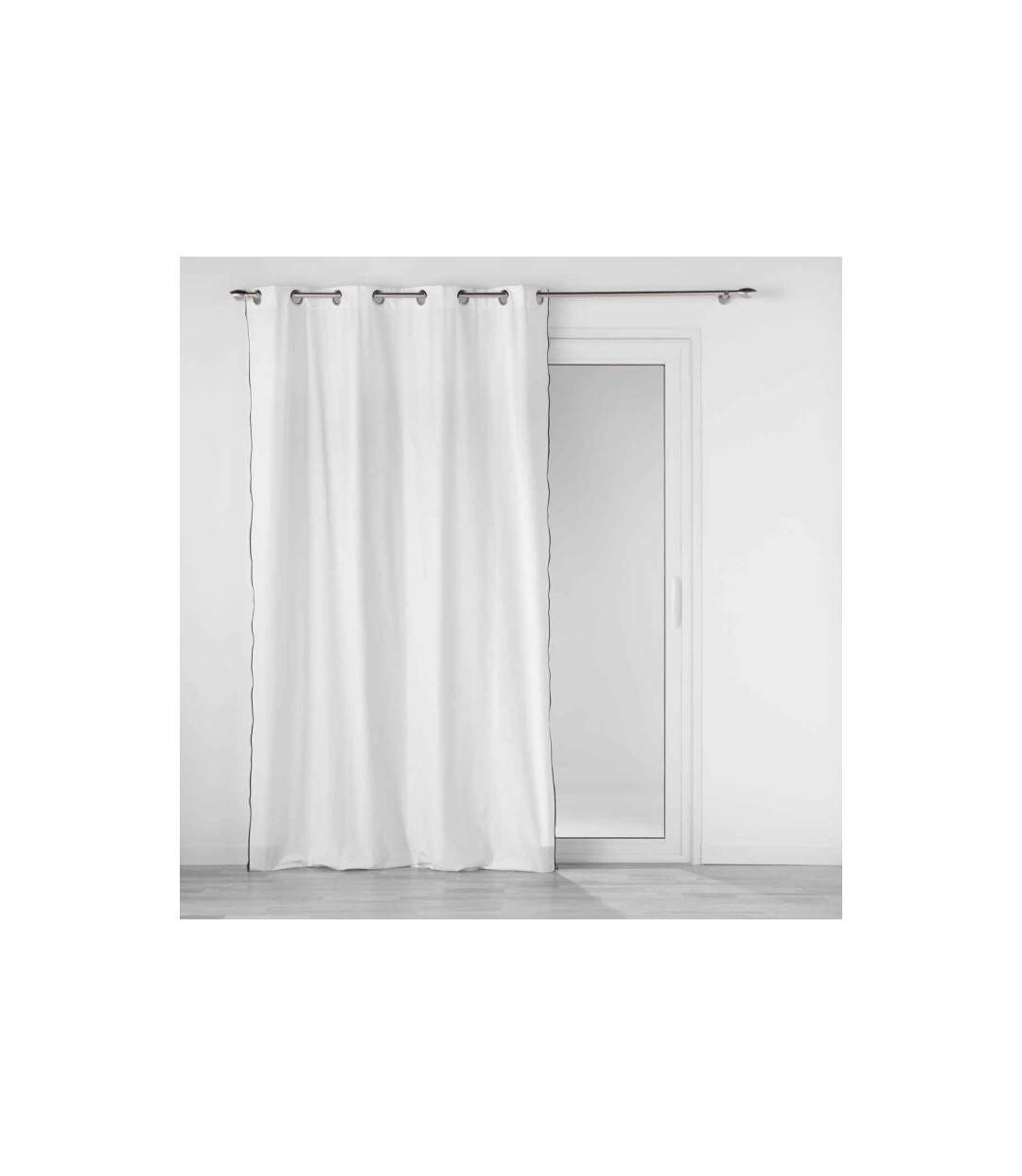Rideau à Œillets Mistraline 140x240cm Blanc-1