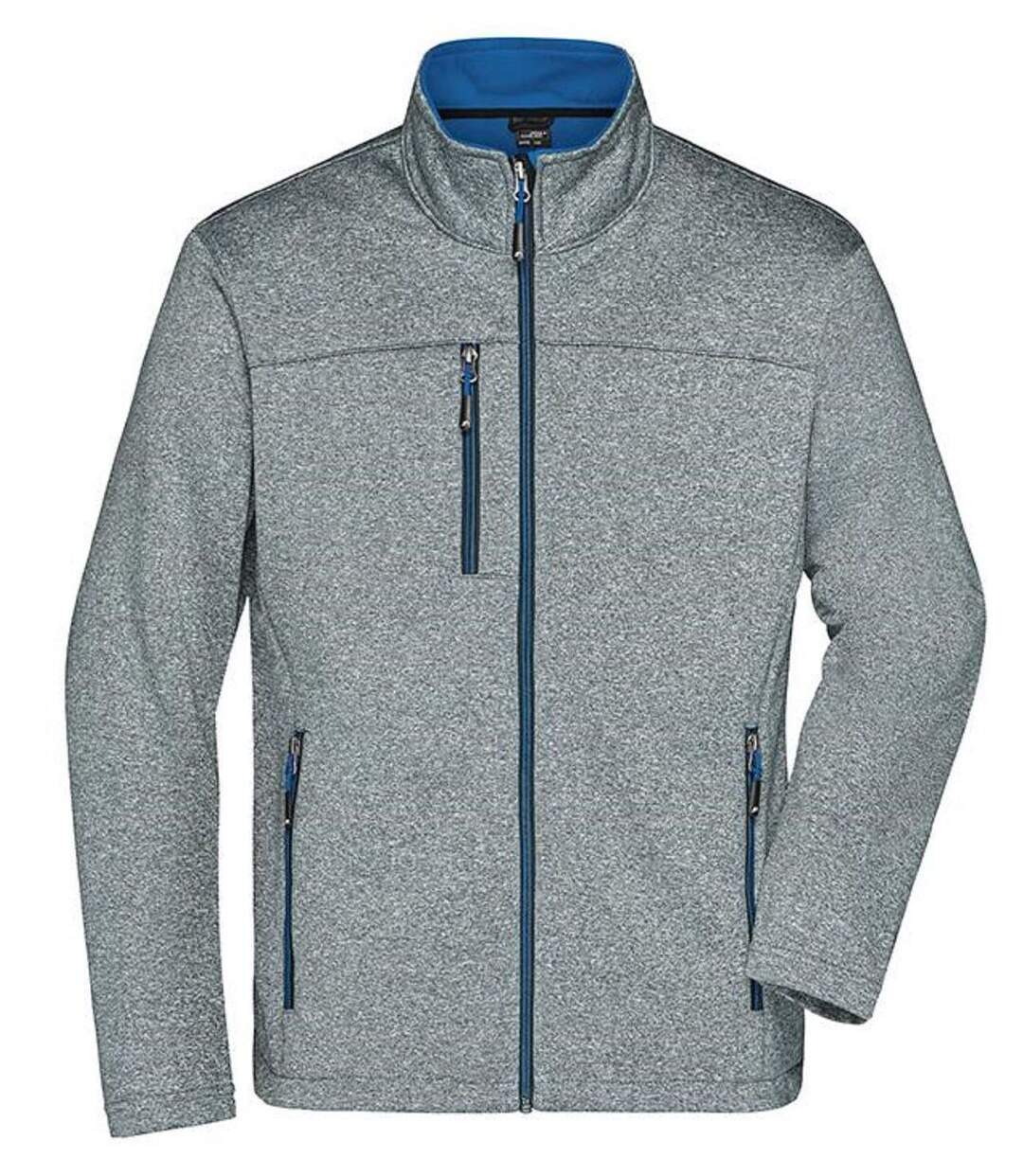 Veste softshell - Homme - JN1148 - gris chiné et roi-1