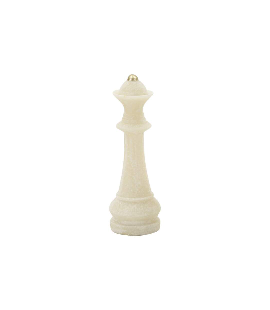 Lot de 8 Pièces d'Échec Quarzy 16cm Blanc-5