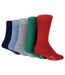 5 Pack Mens Plain Coloured Bamboo Dress Socks-1