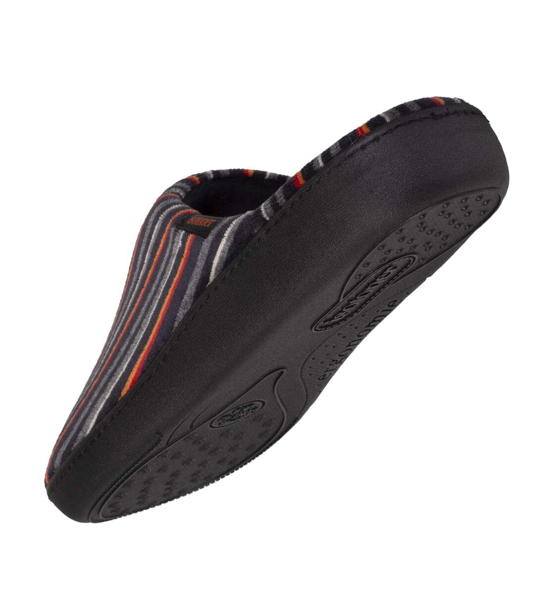 Isotoner Chaussons Mules homme ultra confortables, semelle à mémoire de forme et soutient de la voûte plantaire