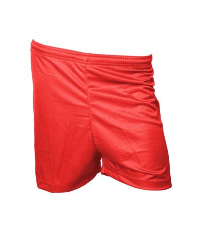 Precision Unisex Adult Micro-Stripe Football Shorts (Red)