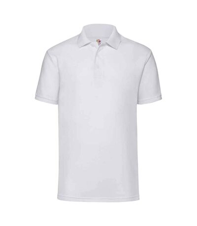 Polo 65/35 homme blanc Fruit of the Loom