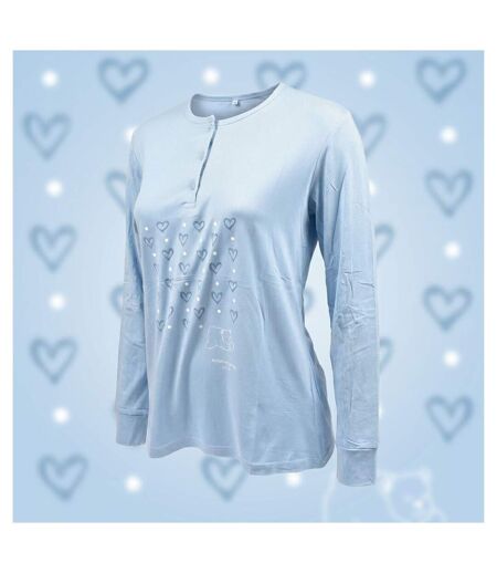 OZABI Ensemble Pyjama Long Femme Haut Manches Longues