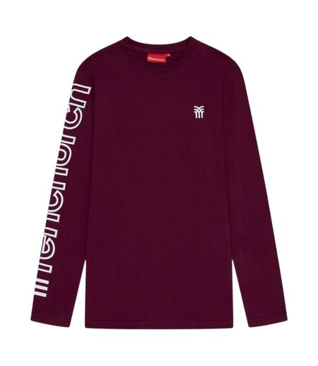 Mens Walsh Regular T-shirt Burgundy Fenchurch