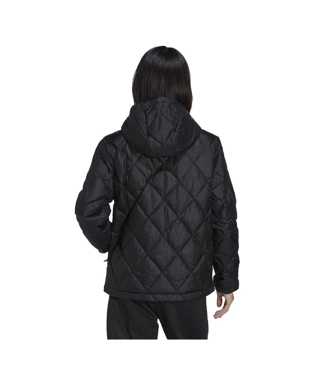 Unisex Adult Regular Hooded Jacket Black Adidas-3