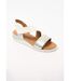 Sandales cuir grande largeur compensées scratchées-1