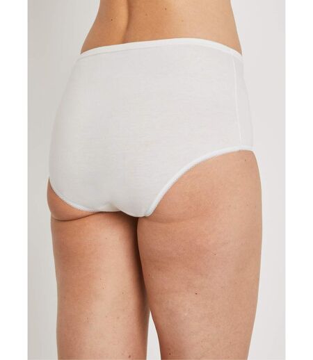 Culotte taille haute coton - lot de 6
