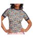 T-Shirt noir/jaune femme adidas liberty cali-1