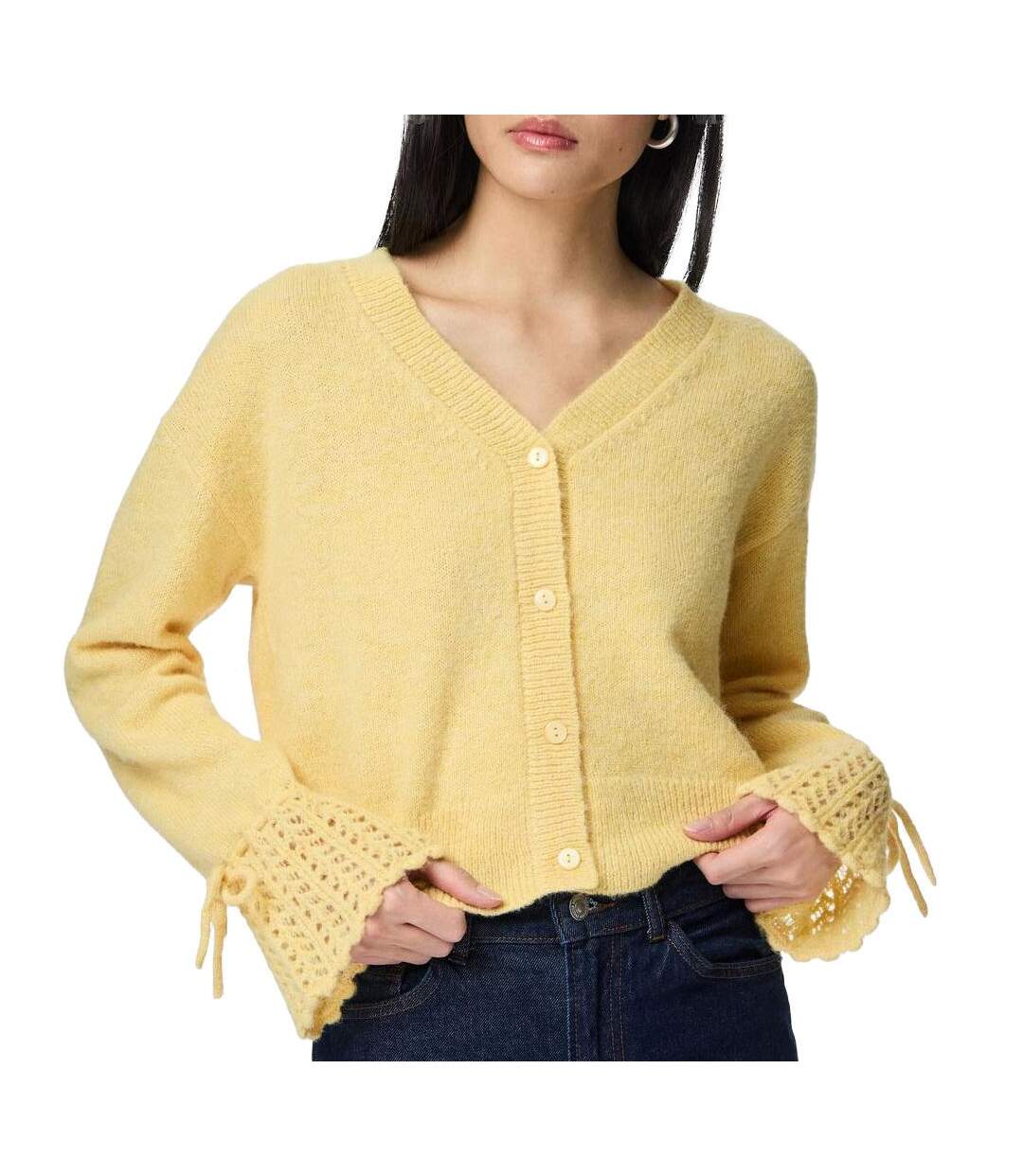 Gilet jaune femme pieces milla-1