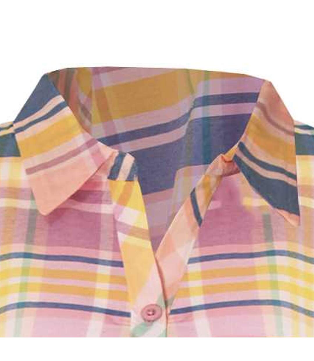 Chemise De Nuit Boutonnée À Carreaux Femmes/ladies Menthe Forever Dreaming-3
