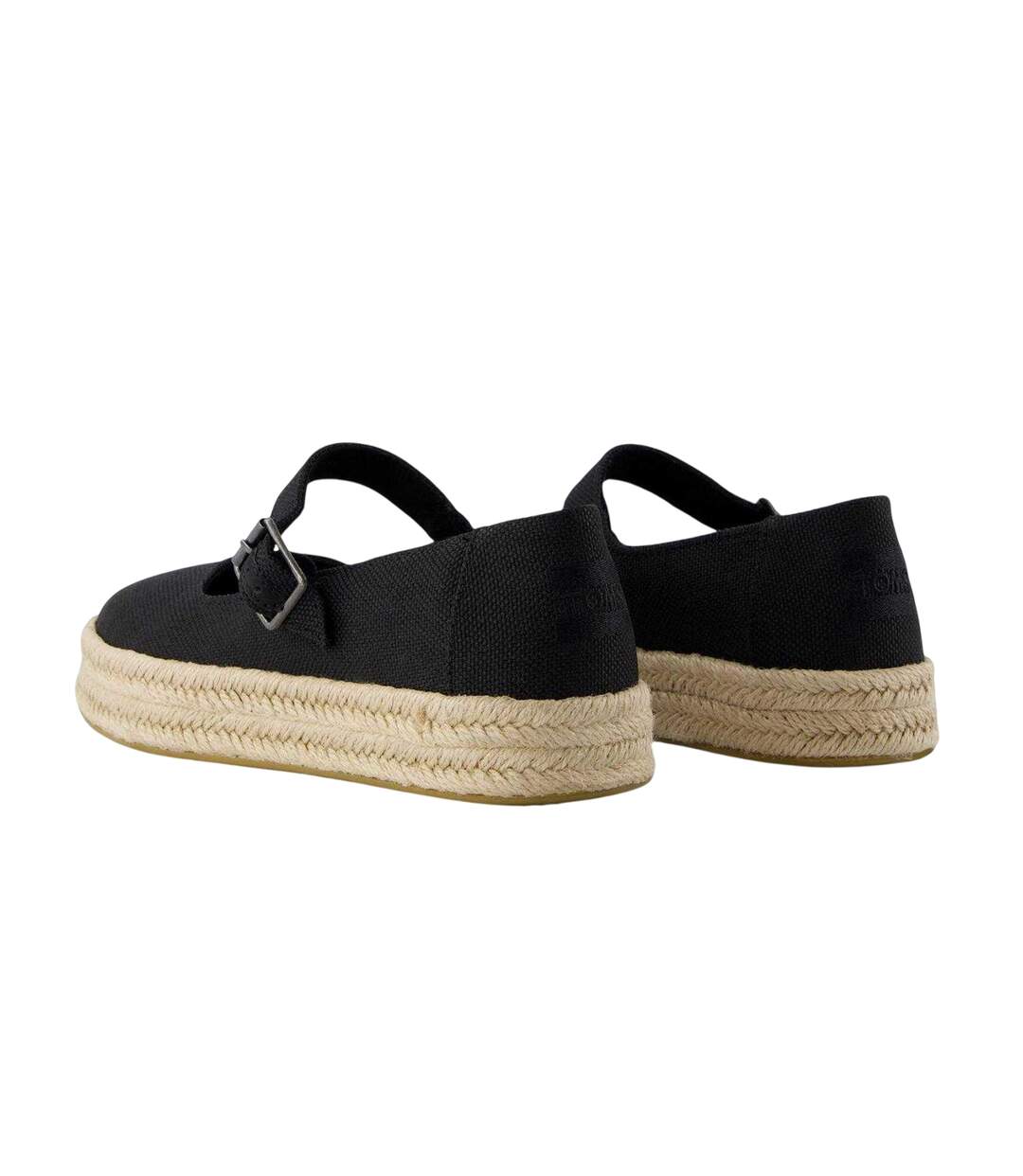 Womens/ladies Carolina Canvas Mary Janes Black Toms-2