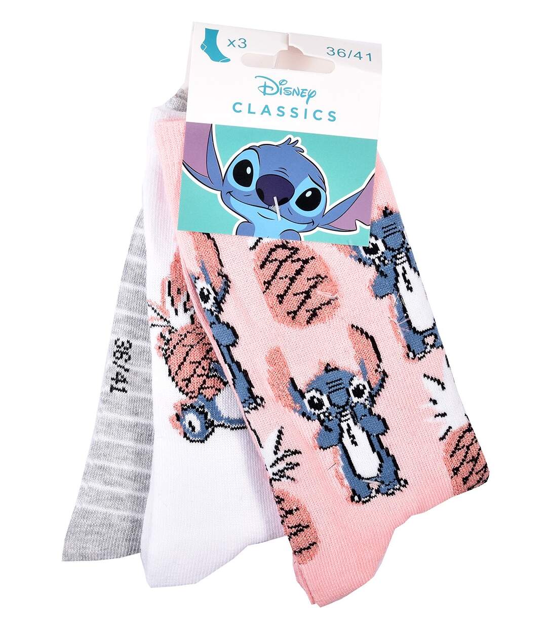 Chaussettes Pack Femme LILO ET STITCH Pack de 3 Paires 0643-3