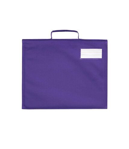Quadra Classic Reflective Book Bag (Purple) (One Size) - UTPC6271