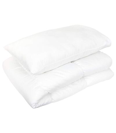 Pack couette et oreiller GAVROCHE polyester Fibre polyester Léger (été) Polyester