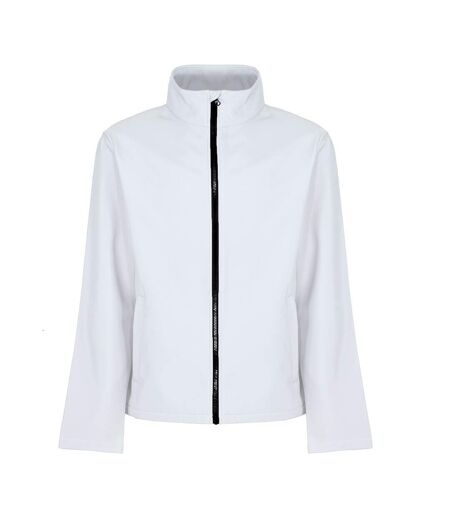 Regatta Mens Ablaze Printable Softshell Jacket (White/Light Steel) - UTRG3560