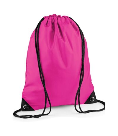 Sac à cordon premium taille unique fuchsia Bagbase