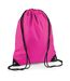 Sac à cordon premium taille unique fuchsia Bagbase-1