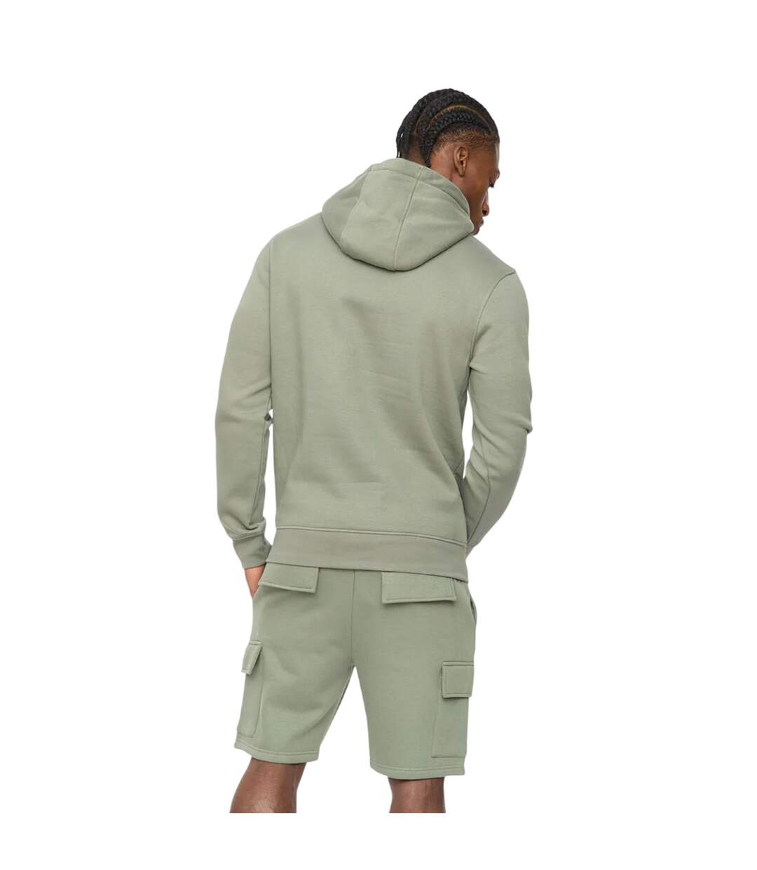 Mens Bardon Hoodie Olive Crosshatch-3