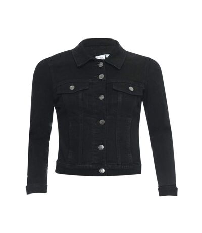 Womens/ladies Luna Denim Jacket Black Vero Moda