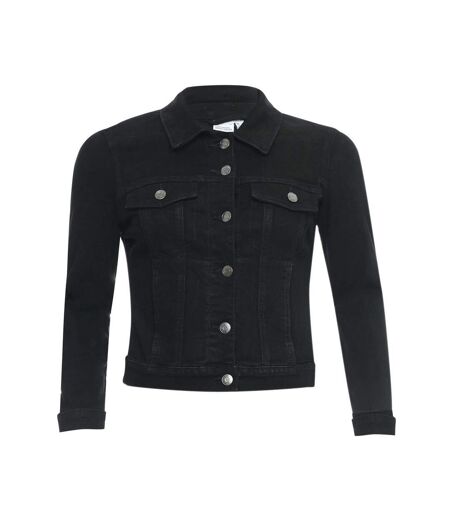 Womens/ladies Luna Denim Jacket Black Vero Moda