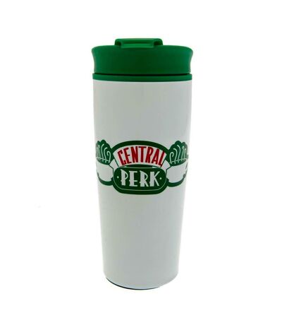 Friends Central Perk Metal Travel Mug (White/Green) (One Size) - UTBS2305