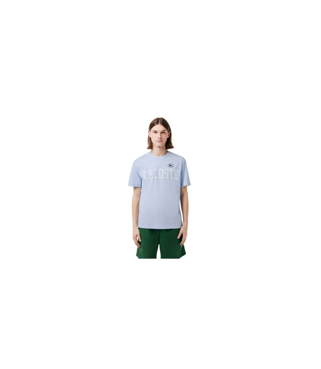 T-shirt Motif/style Logo Imprimé Homme Bleu Lacoste-1