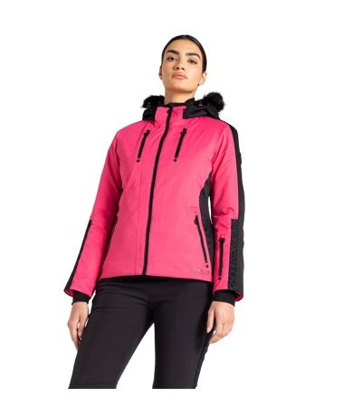 Womens/ladies Frenzied Ski Jacket Hot Pink Dare 2B