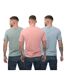 T-shirts homme bleu / gris / saumon Jack And Jones-2