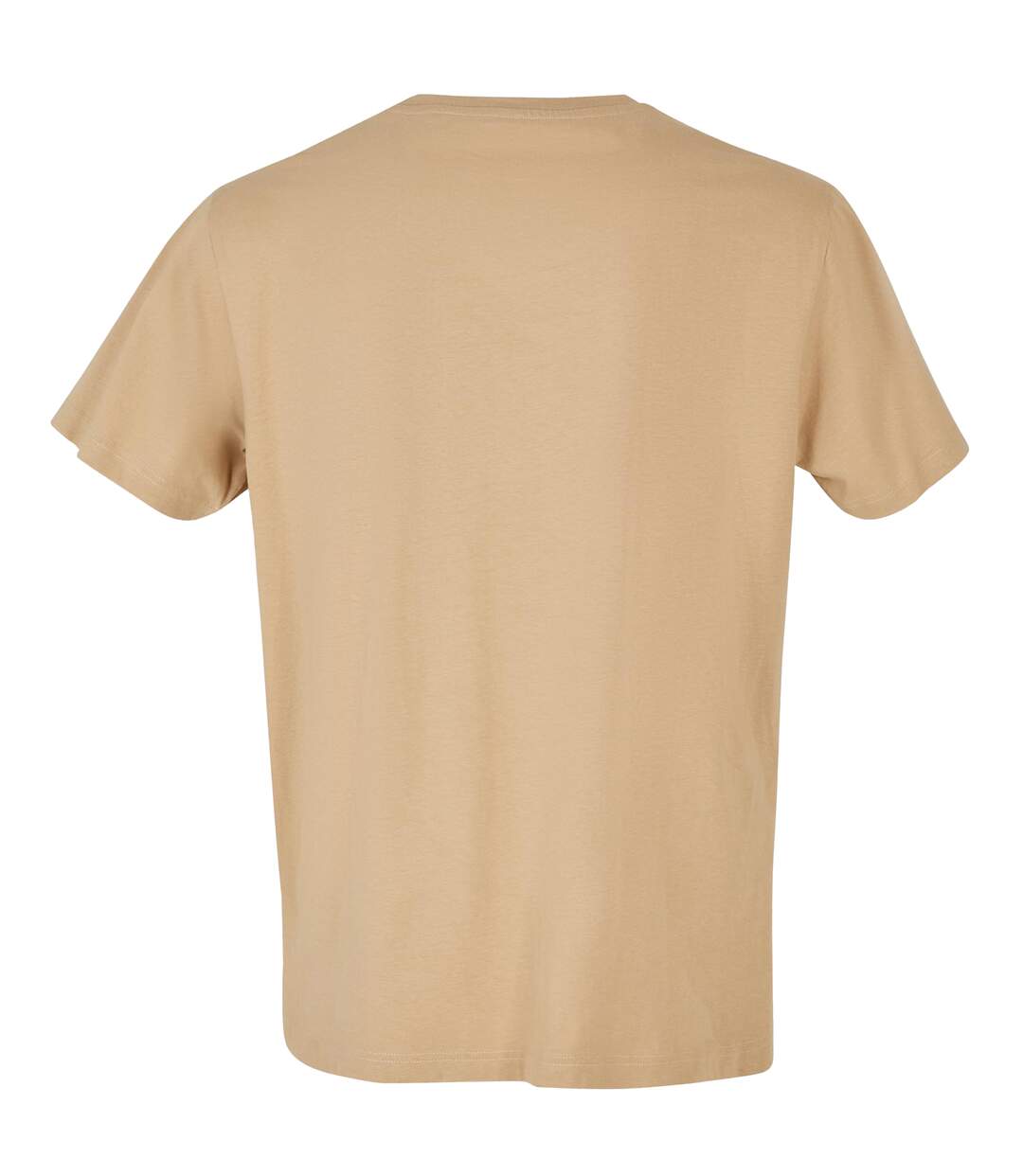 T-shirt À Col Rond Pour Hommes Beige Union Build Your Brand-2