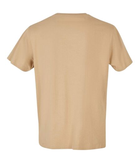 T-shirt À Col Rond Pour Hommes Beige Union Build Your Brand