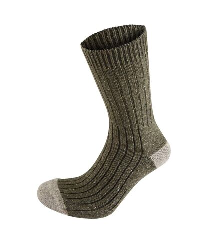 Chaussettes de marche glencoe homme vert kaki foncé chiné Craghoppers