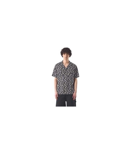 Mens Bauhaus Regular Short-sleeved Shirt Black Pretty Green